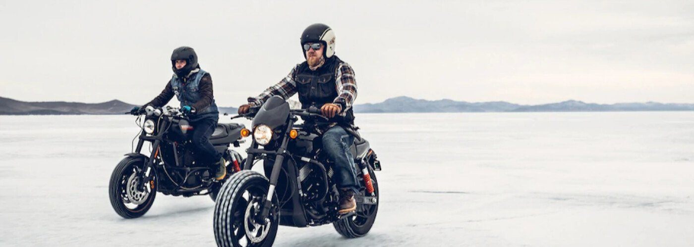 Harley-Davidson Bikes in Snow